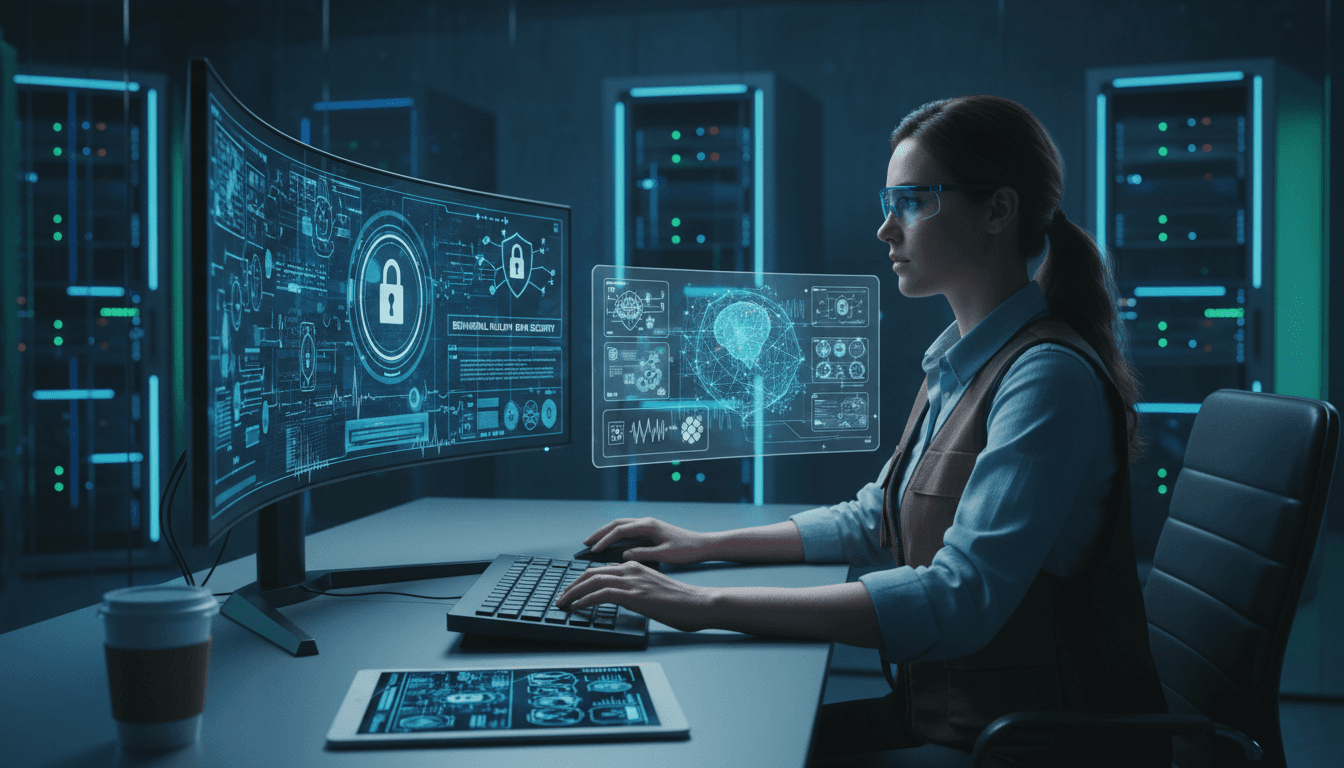 Security professional monitoring data protection systems